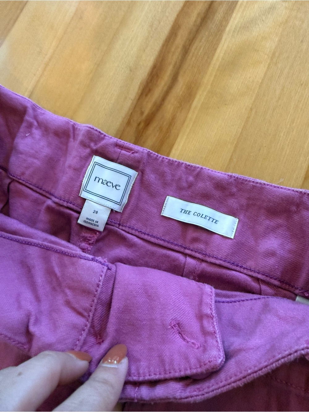 Maeve Wide-Leg Cotton Pants in Bright Purple - Picture 4 of 9